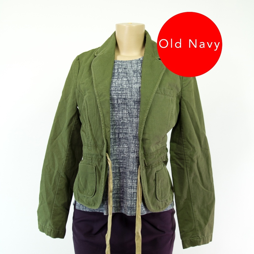 Old Navy Green Jean Blazer. Size small.